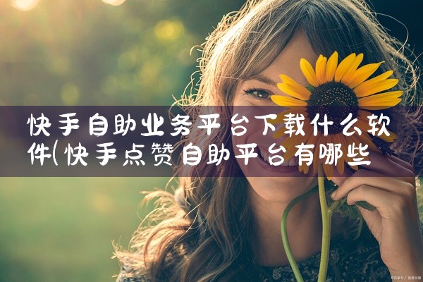 快手自助业务平台下载什么软件